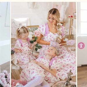 Ivy City Co Floral Pink Midi  Annabelle dress